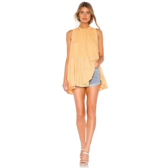 Free People Right On Time Tunic in Light Orange - Picture 2 of 7